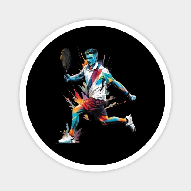 Tennis Forehand Magnet by animegirlnft
